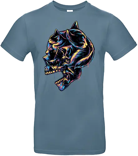 Sleepyhead - skull, cat, katze, death - Standard T-Shirt