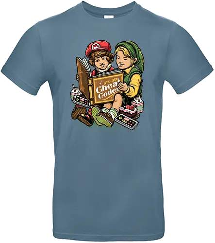 Lets Learn Cheat Codes - gaming, jump'n'run, mario, hero, time, Cheats - Standard T-Shirt