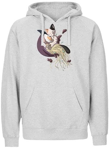 Ramen Kitty - ramen, noodle, nudel, katze, cat, neko, kitty, noodle soup, japan, food, essen, nippon - Fairtrade Hoodie