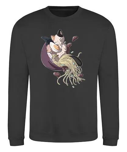 Ramen Kitty - ramen, noodle, nudel, katze, cat, neko, kitty, noodle soup, japan, food, essen, nippon - Sweatshirt