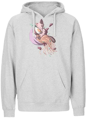 Ramen Kitty - ramen, noodle, nudel, katze, cat, neko, kitty, noodle soup, japan, food, essen, nippon - Fairtrade Hoodie