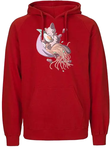Ramen Kitty - ramen, noodle, nudel, katze, cat, neko, kitty, noodle soup, japan, food, essen, nippon - Fairtrade Hoodie