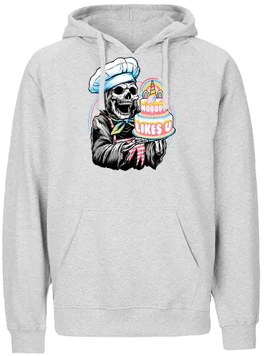 Doom Cake - sensenmann, skeleton, skelett, cake, kuchen, Torte, rper - Fairtrade Hoodie