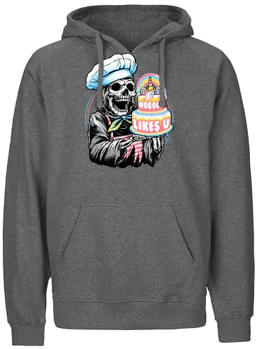 Doom Cake - sensenmann, skeleton, skelett, cake, kuchen, Torte, rper - Fairtrade Hoodie