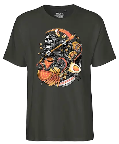 Ramen Reaper - sensenmann, tod, food, noodlesoup, death - Fairtrade T-Shirt