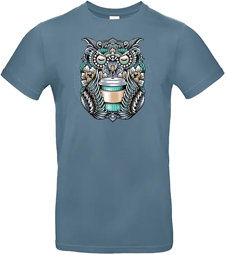 Coffee Spirit - kaffee, owl, eule, spirit - Standard T-Shirt