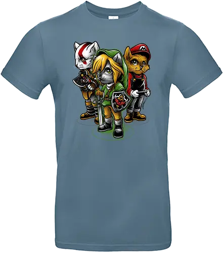 Choose your Hero - cat, katze, hero, videogames, gaming, mario, god - Standard T-Shirt