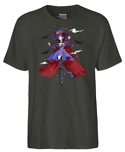 Stargazing Witch - witch, hexe, gaming, mona - Fairtrade T-Shirt