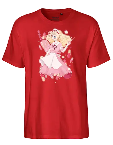 Kawaii Nurse - nurse, pflege, medizin, medicine - Fairtrade T-Shirt