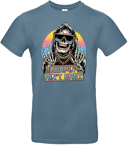 The Grim Rapper - skull, sensemann, rap, Rapmusic, music, reaper - Standard T-Shirt