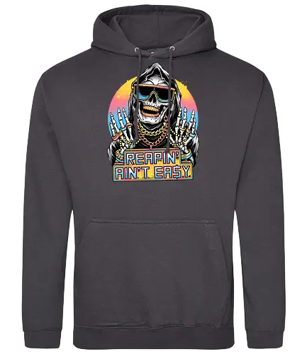The Grim Rapper - skull, sensemann, rap, Rapmusic, music, reaper - Standard Hoodie