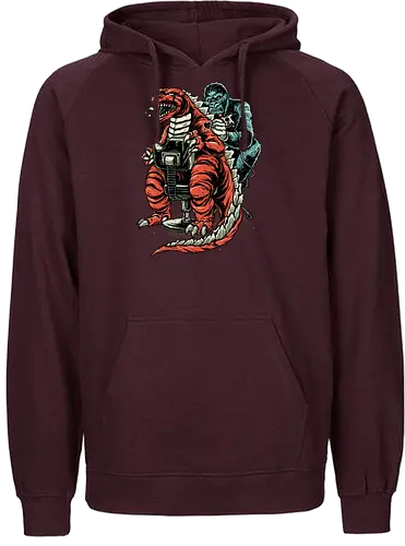 Ink Monster - tattoo, kong, kaiju, japan - Fairtrade Hoodie