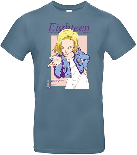 Android 18 - dbz, dragon, ball, anime, magazine, fashion, mashup, fun, teenie - Standard T-Shirt