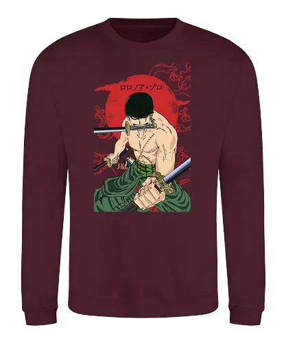 Zoro - roronoa zoro, one, piece, pirate, anime, manga - Sweatshirt