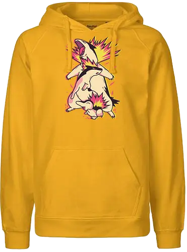 Fire Type - gaming, anime, pocket, monster, fire - Fairtrade Hoodie