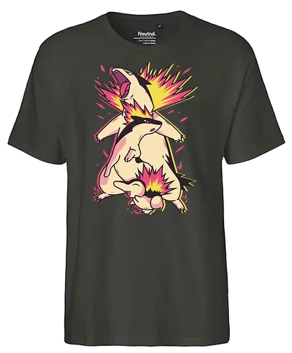 Fire Type - gaming, anime, pocket, monster, fire - Fairtrade T-Shirt