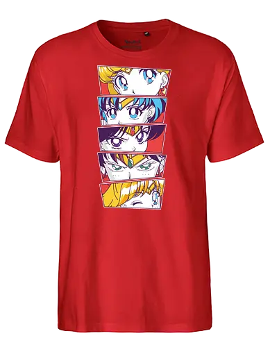 Sailor Scouts - anime, sailor, moon, Saturn, mars, manga - Fairtrade T-Shirt