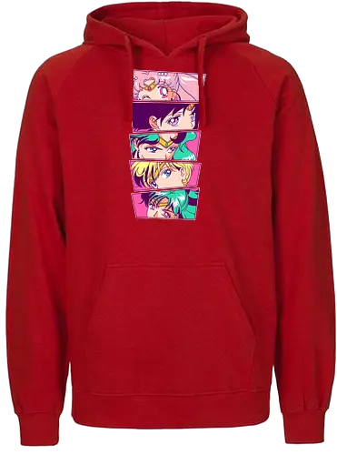 Sailor Scouts Vol. 2 - sailor, Scout, moon, pluto, Uranus, Neptun, jupiter - Fairtrade Hoodie