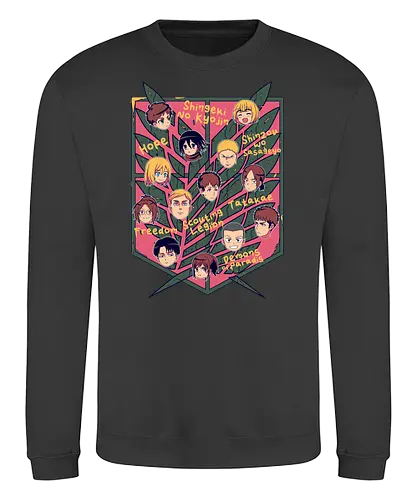 Scouting Legion - attack, titan, Characters, manga, anime - Sweatshirt