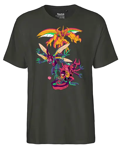 Knowledge - digital, monster, anime, Wissen, bug, Käfer - Fairtrade T-Shirt