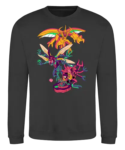 Knowledge - digital, monster, anime, Wissen, bug, Käfer - Sweatshirt