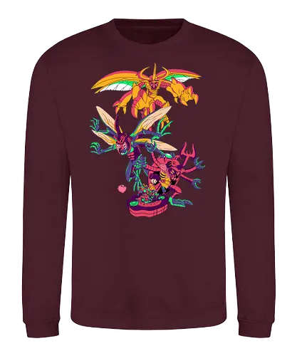 Knowledge - digital, monster, anime, Wissen, bug, Käfer - Sweatshirt