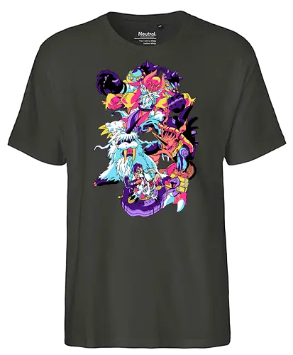 Reliability - digital, monster, joe, Reliability, anime - Fairtrade T-Shirt