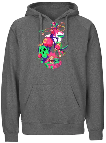 Sincerity - digital, monster, Aufrichtigkeit, crest, anime - Fairtrade Hoodie