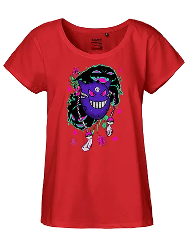 Cursed Mask - ghost, geist, maske, verflucht, Fluch, cursed, pocket, monster - Fairtrade Girl Shirt