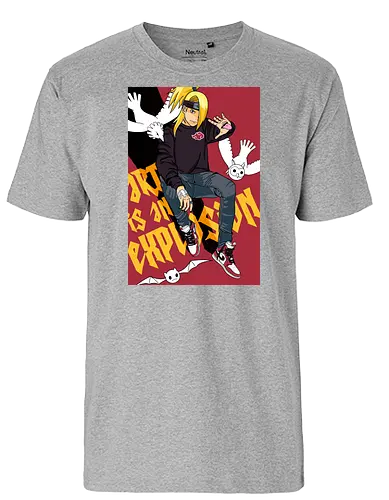 Art is an Explosion - ninja, shinobi, anime, manga - Fairtrade T-Shirt