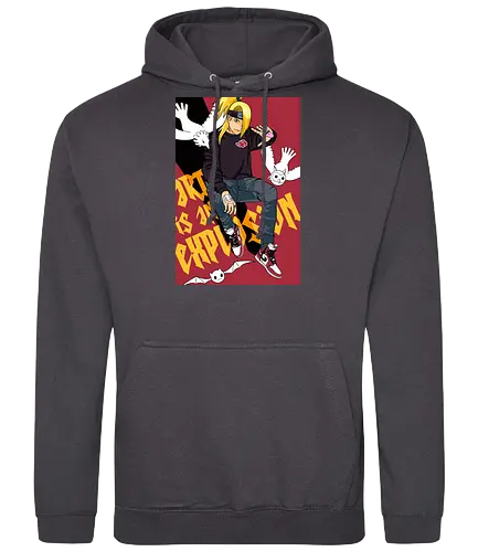 Art is an Explosion - ninja, shinobi, anime, manga - Standard Hoodie