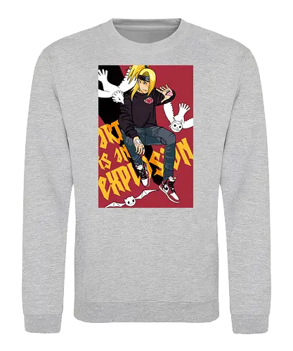 Art is an Explosion - ninja, shinobi, anime, manga - Sweatshirt