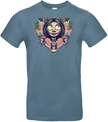 The Lovely Ragdoll - nightmare, christmas, sally, Sugar skull, Día de los Muertos - Standard T-Shirt