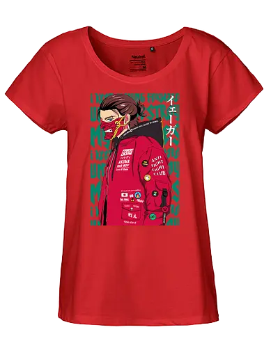 Anti Hero - attack, titan, Eren, jäger, anime, manga - Fairtrade Girl Shirt