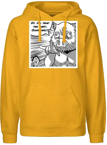 Gonpachiro - demon, slayer, Inosuke, anime, manga - Fairtrade Hoodie