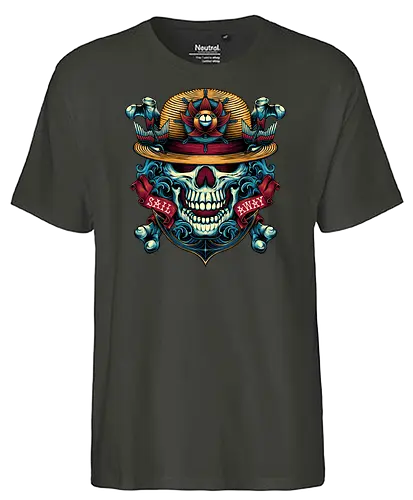 Sail Away - one, piece, pirat, anime, manga - Fairtrade T-Shirt