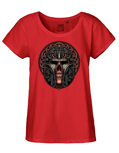 The Orphaned Warrior - space opera, scifi, space, bounty hunter - Fairtrade Girl Shirt