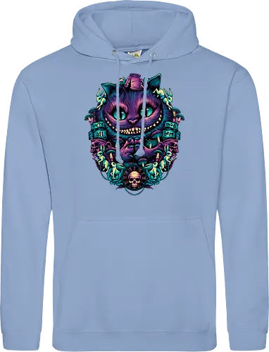 The Cat of Mischief - grinsekatze, cheshire cat, alice, wonderland, wunderland, lewis carroll - Standard Hoodie