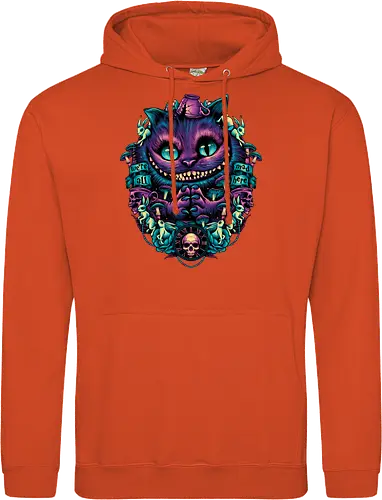 The Cat of Mischief - grinsekatze, cheshire cat, alice, wonderland, wunderland, lewis carroll - Standard Hoodie