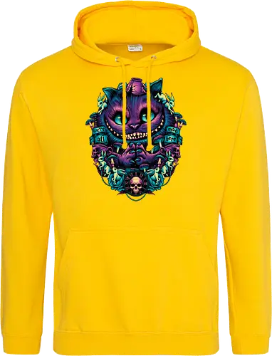 The Cat of Mischief - grinsekatze, cheshire cat, alice, wonderland, wunderland, lewis carroll - Standard Hoodie