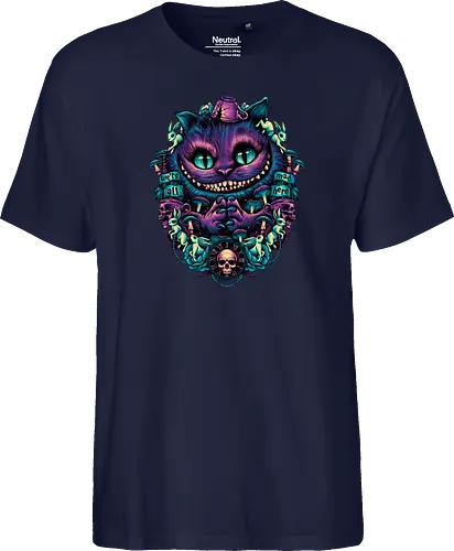 The Cat of Mischief - grinsekatze, cheshire cat, alice, wonderland, wunderland, lewis carroll - Fairtrade T-Shirt