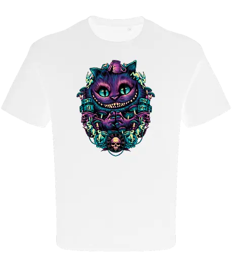 The Cat of Mischief - grinsekatze, cheshire cat, alice, wonderland, wunderland, lewis carroll - Oversize T-Shirt