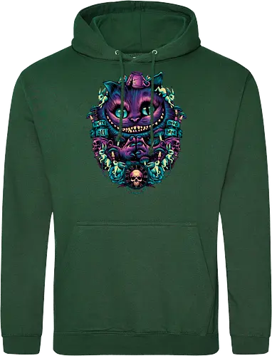 The Cat of Mischief - grinsekatze, cheshire cat, alice, wonderland, wunderland, lewis carroll - Standard Hoodie