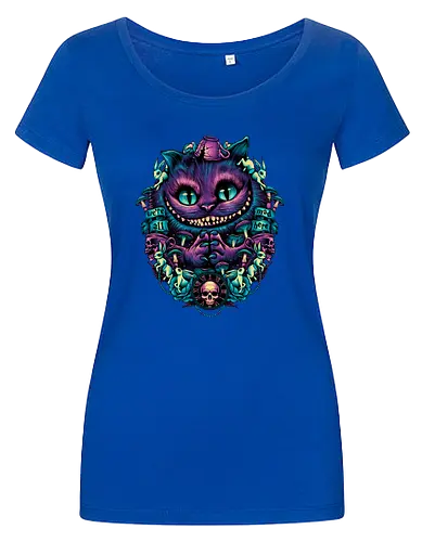 The Cat of Mischief - grinsekatze, cheshire cat, alice, wonderland, wunderland, lewis carroll - Women T-Shirt