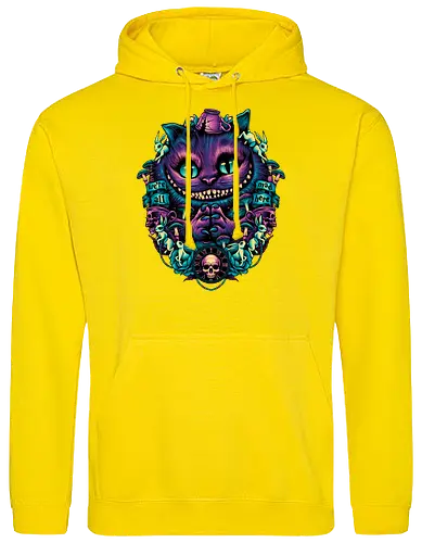 The Cat of Mischief - grinsekatze, cheshire cat, alice, wonderland, wunderland, lewis carroll - Standard Hoodie