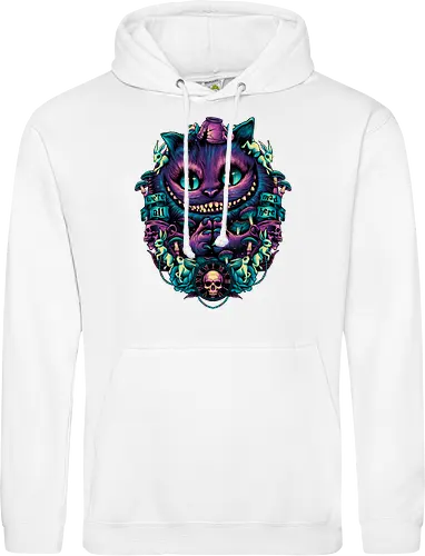 The Cat of Mischief - grinsekatze, cheshire cat, alice, wonderland, wunderland, lewis carroll - Standard Hoodie