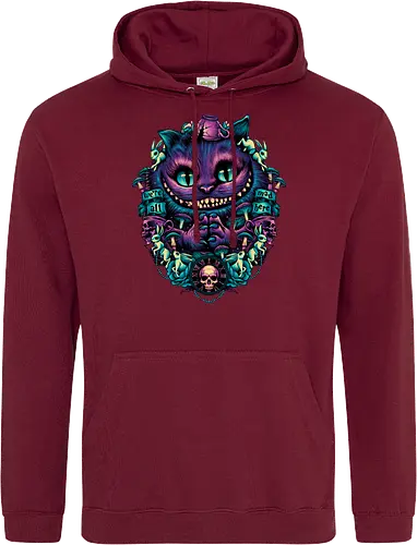 The Cat of Mischief - grinsekatze, cheshire cat, alice, wonderland, wunderland, lewis carroll - Standard Hoodie