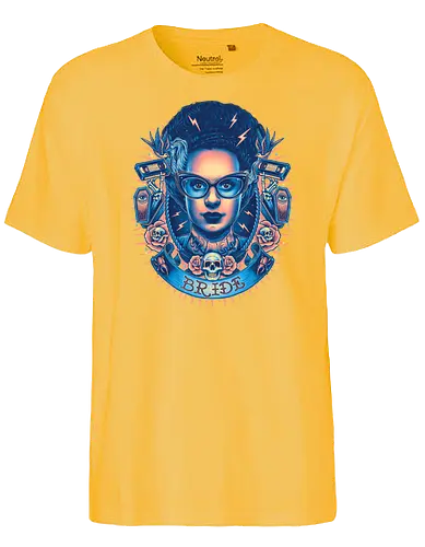 Electric Bride - frankenstein, monster, bride, shelley, hipster - Fairtrade T-Shirt