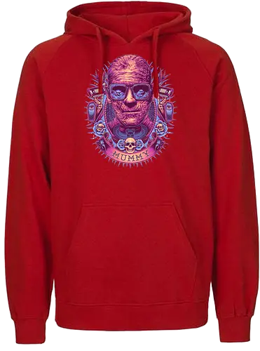 Colorful Mummy - mumie, mummy, hipster, monster - Fairtrade Hoodie