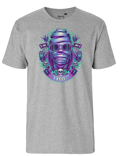 Invisible Guy - unsichtbar, invisible, monster, hipster - Fairtrade T-Shirt